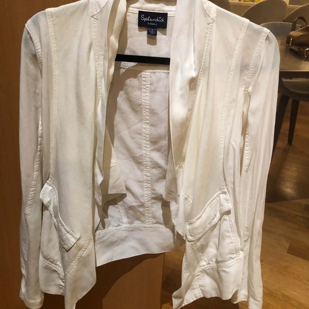 Splendid White Cardigan